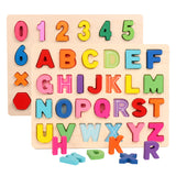 Wooden Puzzle Shape Alphabet Learning Puzzle Toy