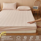 Quilted Fitted Sheet Single-piece Antibacterial Fiber Thickening