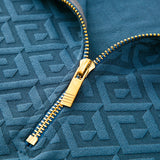 Long Sleeve T-shirt Zipper And Lapel Casual Stand Collar Bottoming Shirt Men's Clothing