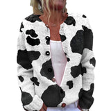 3D Floral Print European And American Knitted Coat Fashion Women's Wear