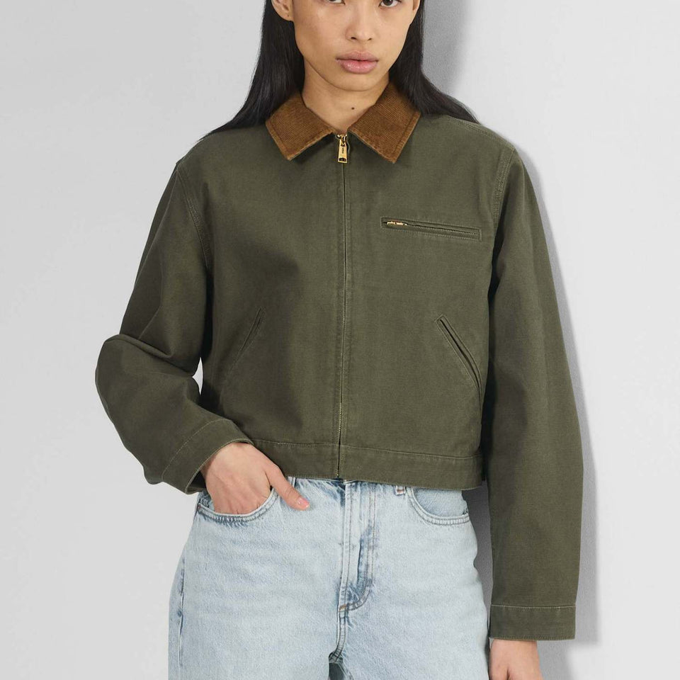 American Vintage Overalls Jacket Fall Winter Coat Top Short