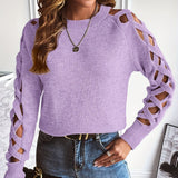 Women's Hollow Sweater Sweater Top Thin Spring Autumn Underwear Bottoming Shirt