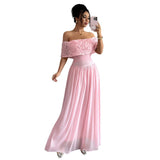 Elegant Graceful Long Women's Polyester Dress