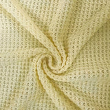 Plus Size Women's Casual V-Neck Pineapple Texture Knit Top Solid Color Long Sleeve Breathable Pullover For Spring Fall