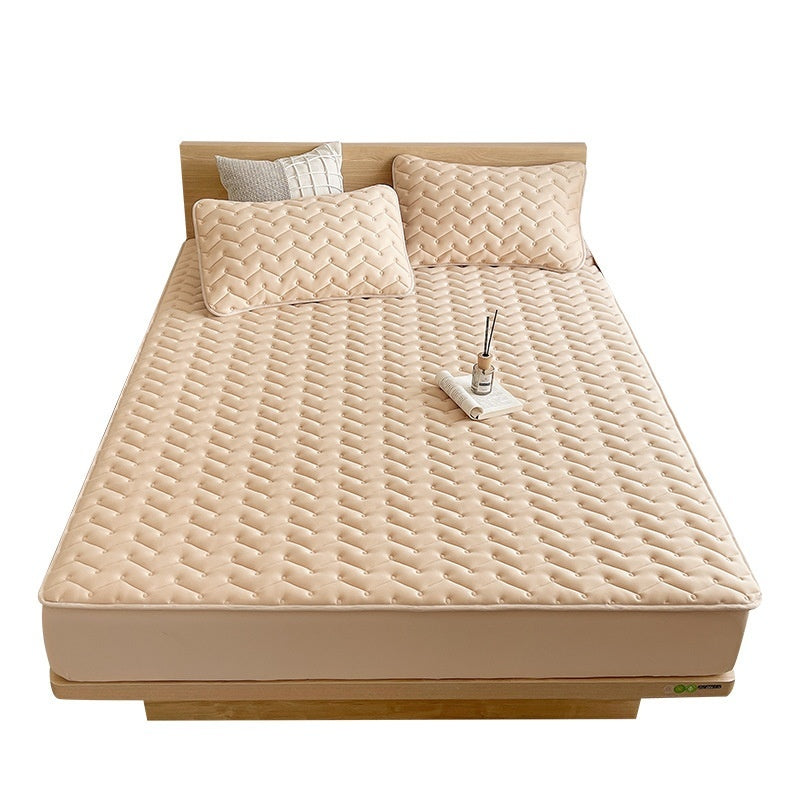 Antibacterial Soybean Quilted Fitted Sheet Water-proof Mattress
