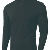 Striped Fabric Men's High Elastic Breathability Long Sleeve