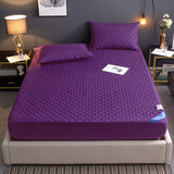 Quilted Waterproof Fitted Single Piece Non-slip Mattress Dust Cover