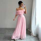 Elegant Graceful Long Women's Polyester Dress