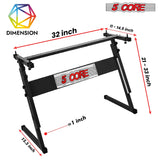 5 Core Keyboard Stand Z Style Height Adjustable Sturdy Piano Riser Lift Holder Stands-3