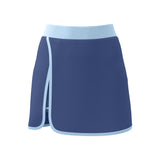 Linear Anti-exposure Built-in Pocket Fitness Yoga Fake Two-piece Skirts