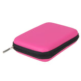 EVA Hard Carrying Case Charger U Disk Zipper Pouch with Mesh Pocket Tech Gadgets Portable Case 2.5inch Hard Drive Earphone Case