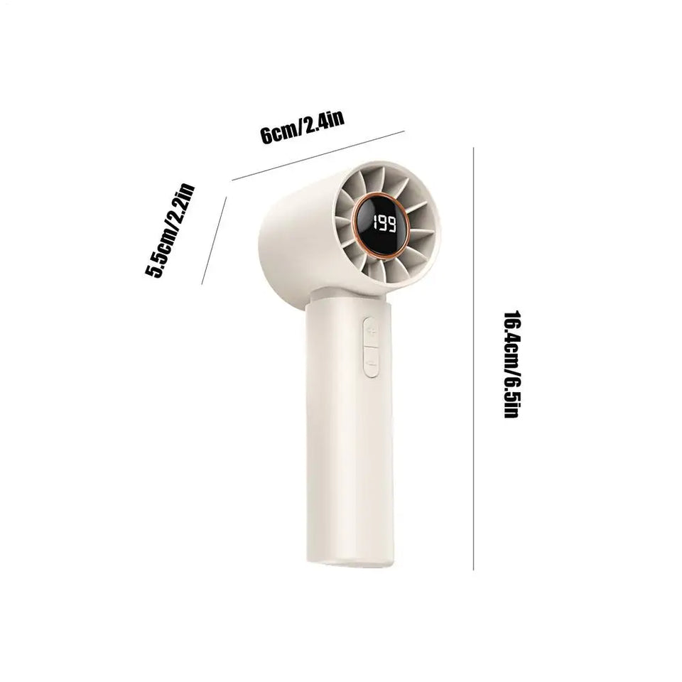 Portable Fan Travel Handheld Personal Fan With Air Turbo Tech Multi-Speed Adjustment Battery Operated Cool Gadgets For Camping