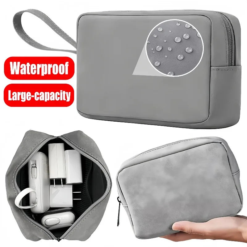 Travel Electronics Organizer Bag Waterproof Portable Cable Storage Pouch for Charger Power Bank USB Gadget Case Tech Accessories