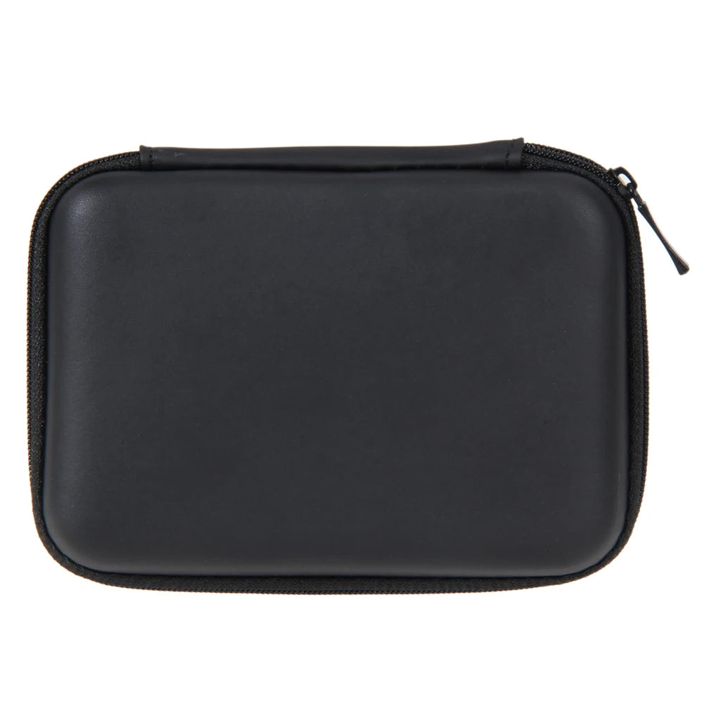EVA Hard Carrying Case Charger U Disk Zipper Pouch Shockproof Tech Gadgets Portable Case Waterproof for Earphone/Charging Cable