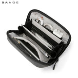 BANGE Multi-Layers Tech Pouch Oxford Warerproof Organizer Case Portable Data Cable Storage Bag Gadget Bag for Travel USB Charger