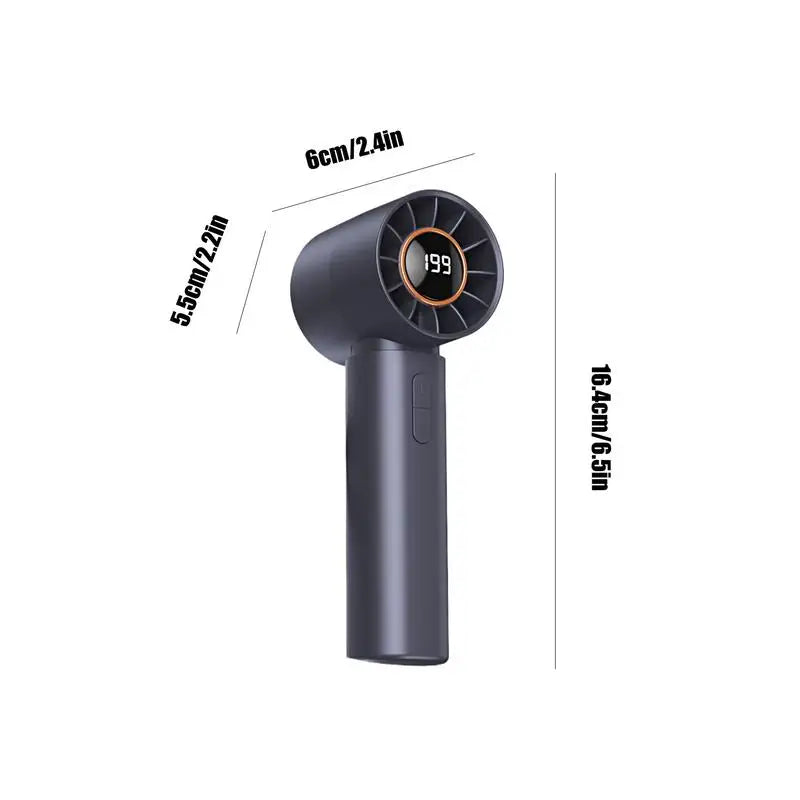 Portable Fan Travel Handheld Personal Fan With Air Turbo Tech Multi-Speed Adjustment Battery Operated Cool Gadgets For Camping