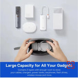 Travel Electronics Organizer Bag Waterproof Portable Cable Storage Pouch for Charger Power Bank USB Gadget Case Tech Accessories