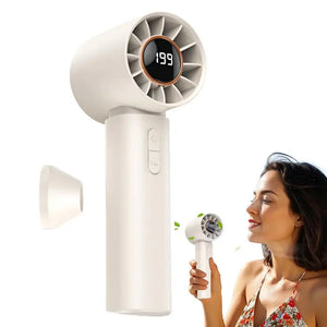Portable Fan Travel Handheld Personal Fan With Air Turbo Tech Multi-Speed Adjustment Battery Operated Cool Gadgets For Camping