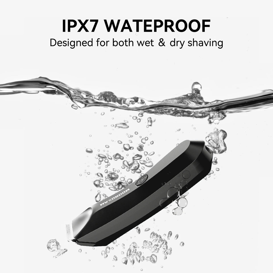 Body Hair Trimmer Shaver for Men Ball Trimmer for Groin Pubic Replaceable Ceramic Blade Electric IXP7Waterproof Clipper