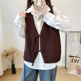 Retro Style Green Buckle Chinese Style Vest Coat