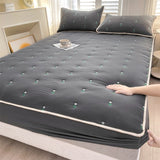 New Soybean Fiber Quilted Fitted Sheet Single Piece