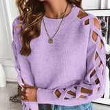 Women's Hollow Sweater Sweater Top Thin Spring Autumn Underwear Bottoming Shirt