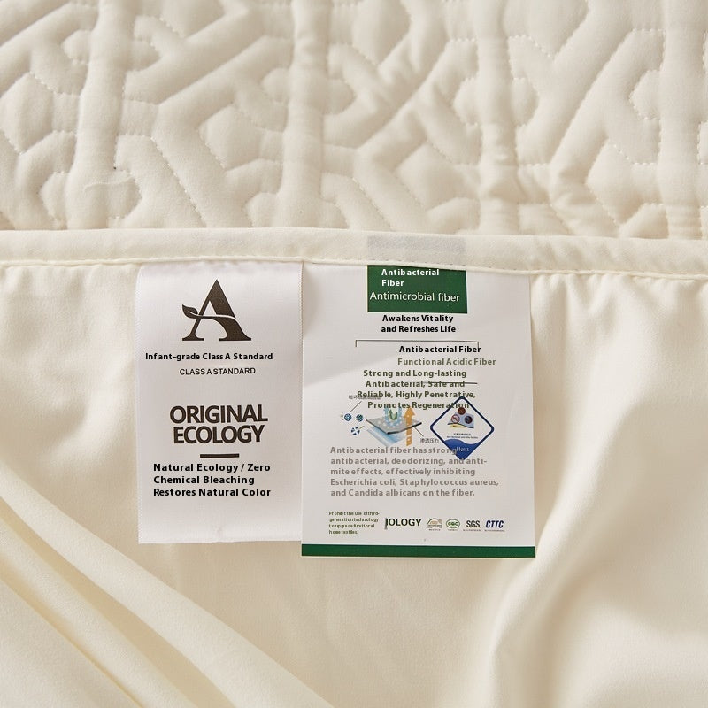Quilted Fitted Sheet Single-piece Antibacterial Fiber Thickening