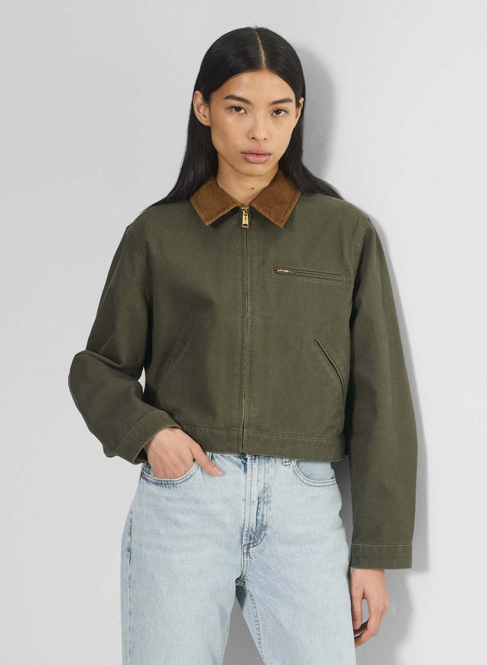 American Vintage Overalls Jacket Fall Winter Coat Top Short