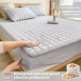Antibacterial Soybean Quilted Fitted Sheet Water-proof Mattress